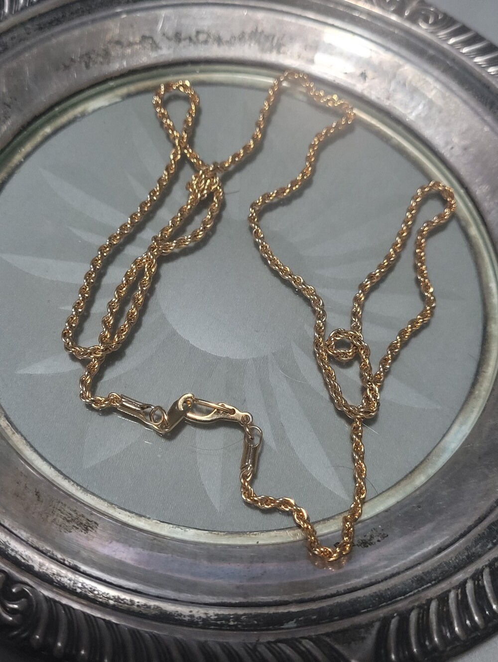 Classic 24k Gold Plated Rope Chain Necklace - Elegant Women’s Jewelry